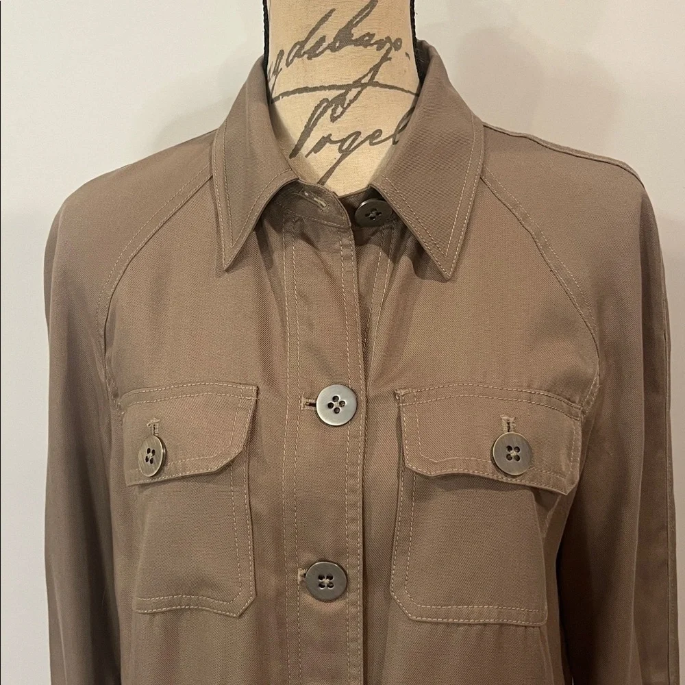 WORTH utility top shacket shirt jacket S